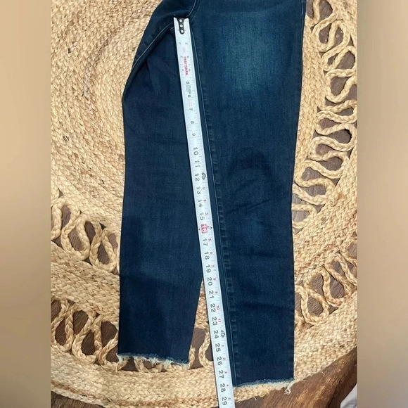 prAna Women's 6/28 Dark Wash Blue Denim Stretch Skinny Jeans - Picture 4 of 4